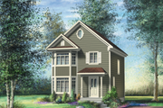 Victorian Style House Plan - 3 Beds 1 Baths 1184 Sq/Ft Plan #25-4722 