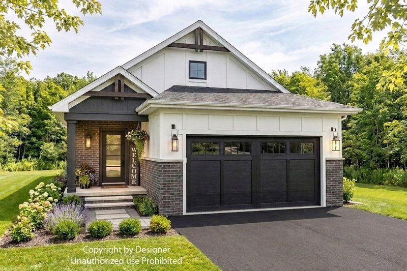 Dream House Plan - Exterior - Front Elevation 2 for Farmhouse House Plan #51-1547 - 2 bed, 2 bath