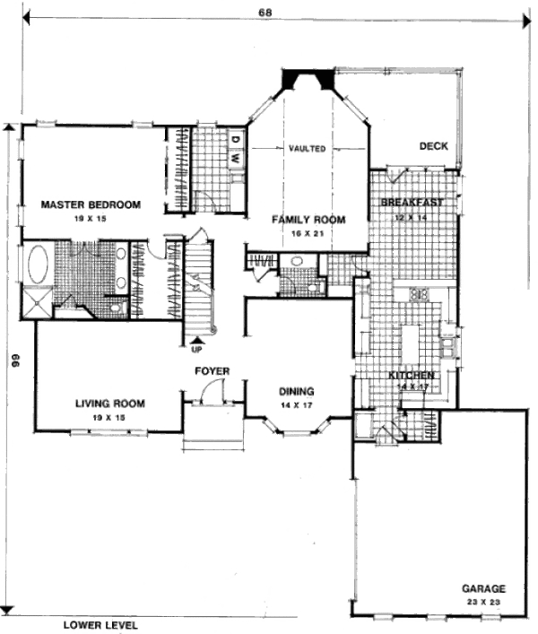 Dream House Plan - European Floor Plan - Main Floor Plan #56-219