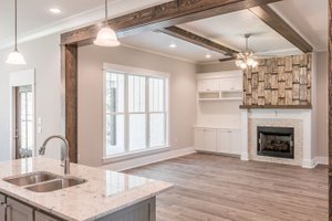 Interior - Family Room 1 for Craftsman House Plan #430-157 - 3 bed, 2 bath