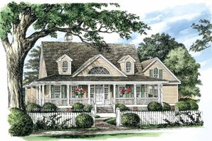 Country Exterior - Front Elevation Plan #929-392