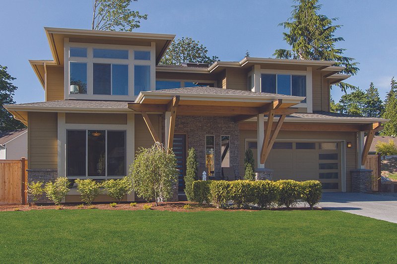 Dream House Plan - Contemporary Exterior - Front Elevation Plan #132-564