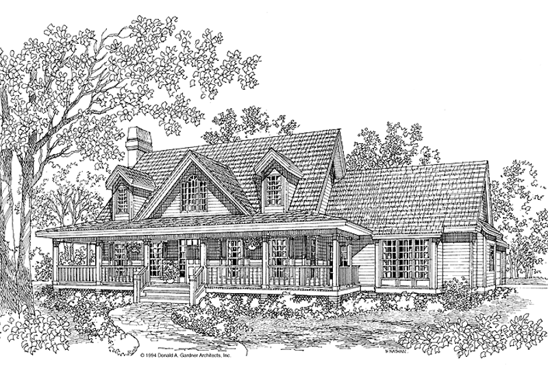 Dream House Plan - Exterior - Front Elevation 3 for Country House Plan #929-212 - 3 bed, 2.5 bath