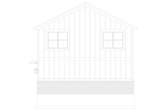 Exterior - Other Elevation 2 for Traditional House Plan #1060-380 - 2 bed, 1 bath