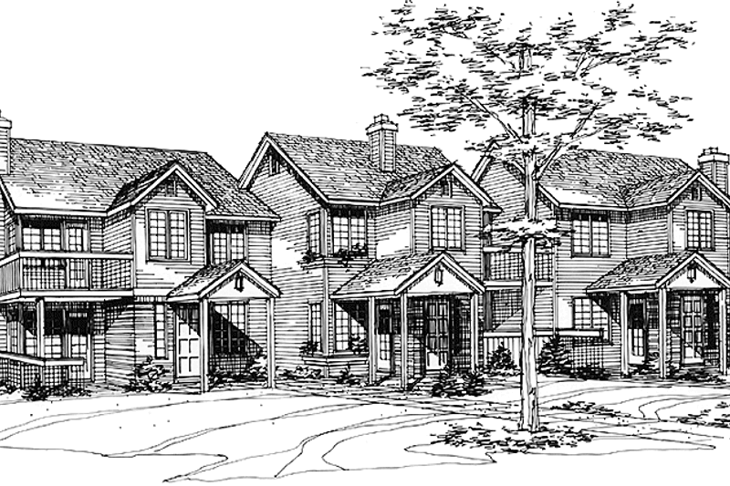 Architectural House Design - Country Exterior - Front Elevation Plan #320-1154