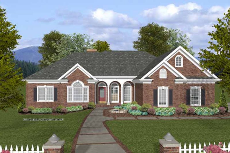 House Plan Design - Traditional Exterior - Front Elevation Plan #56-683