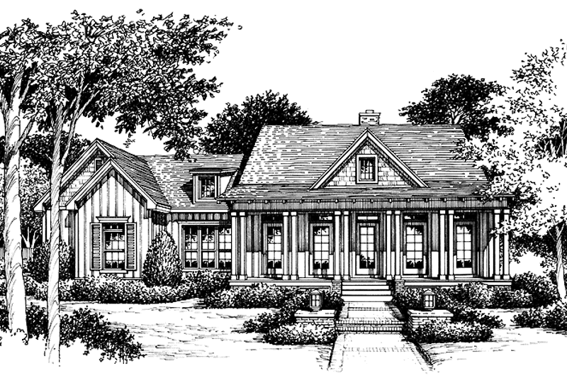 Home Plan - Exterior - Front Elevation 3 for Country House Plan #417-642 - 3 bed, 2 bath