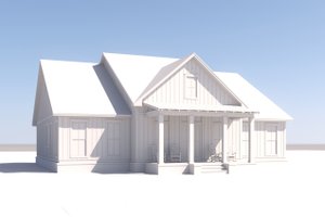Exterior - Front Elevation 4 for Farmhouse House Plan #430-279 - 3 bed, 2.5 bath