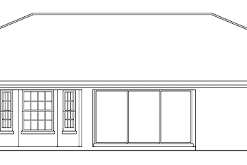 Home Plan - Exterior - Rear Elevation 1 for Mediterranean House Plan #930-299 - 3 bed, 2 bath