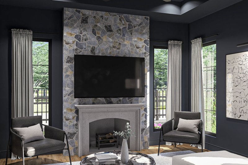 Home Plan - Interior - Family Room 4 for Modern House Plan #455-372 - 3 bed, 2.5 bath