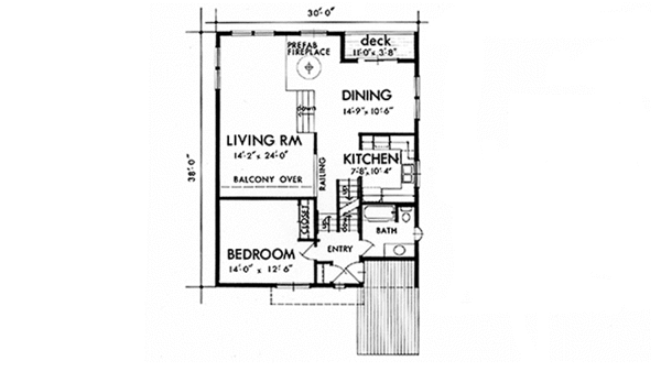 Home Plan - Contemporary Floor Plan - Main Floor Plan #320-1199