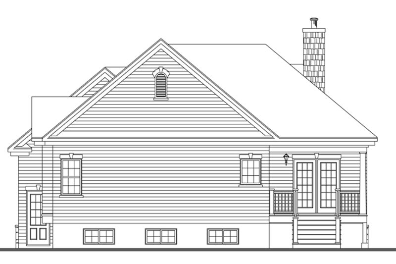 Dream House Plan - Exterior - Rear Elevation for Country House Plan #23-2573 - 3 bed, 2.5 bath