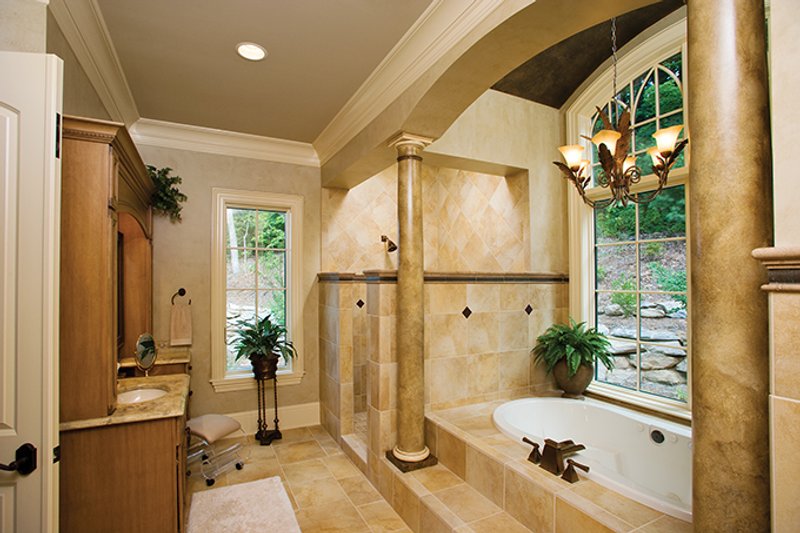 House Design - Interior - Master Bathroom for European House Plan #929-894 - 4 bed, 4.5 bath