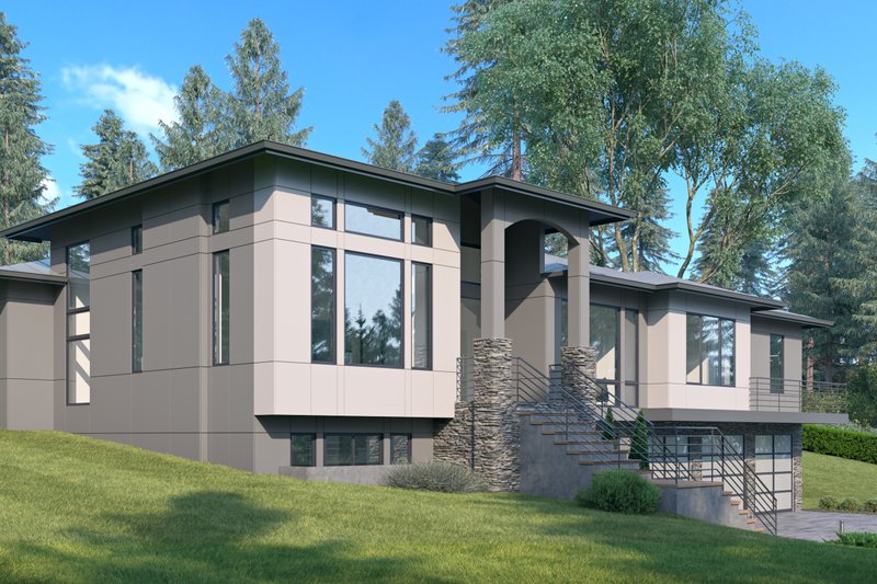 House Plan Design - Exterior - Other Elevation 1 for Contemporary House Plan #1066-184 - 5 bed, 4.5 bath