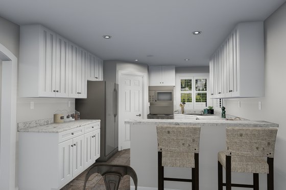 Interior - Kitchen 2 for Traditional House Plan #1060-25 - 6 bed, 3.5 bath