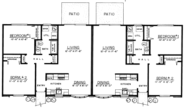 Ranch Floor Plan - Main Floor Plan #303-173