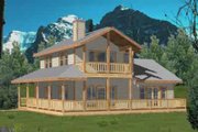 Country Style House Plan - 2 Beds 2.5 Baths 1526 Sq/Ft Plan #117-453 