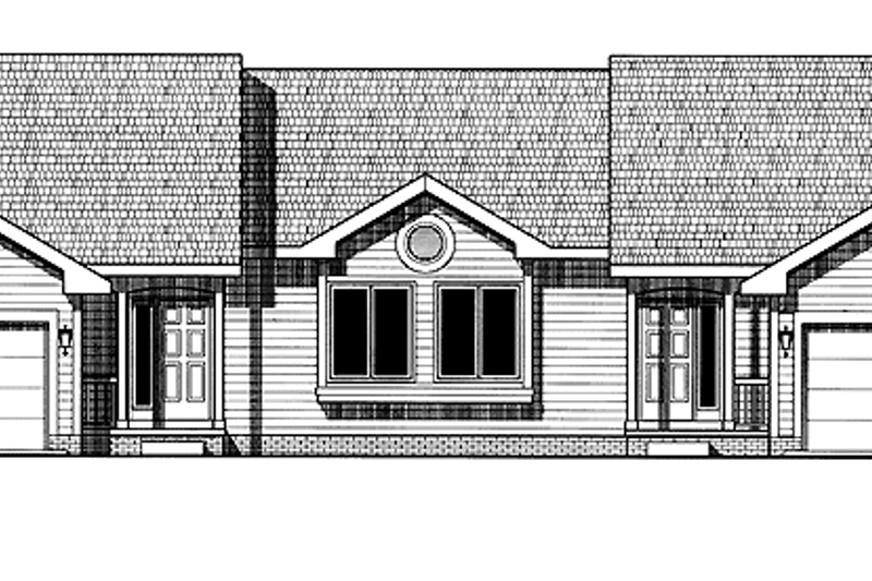 House Blueprint - Ranch Exterior - Front Elevation Plan #20-2229