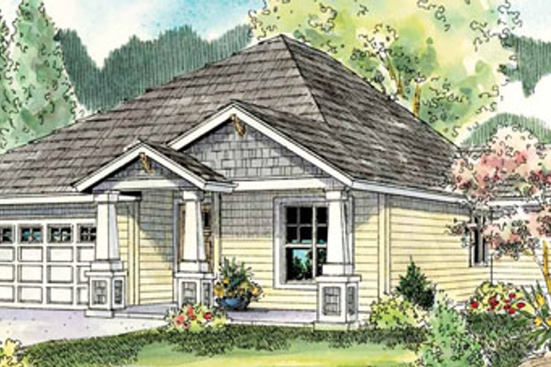 Dream House Plan - Craftsman Exterior - Front Elevation Plan #124-776