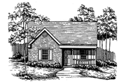 Country Style House Plan - 2 Beds 2 Baths 952 Sq/Ft Plan #30-240 