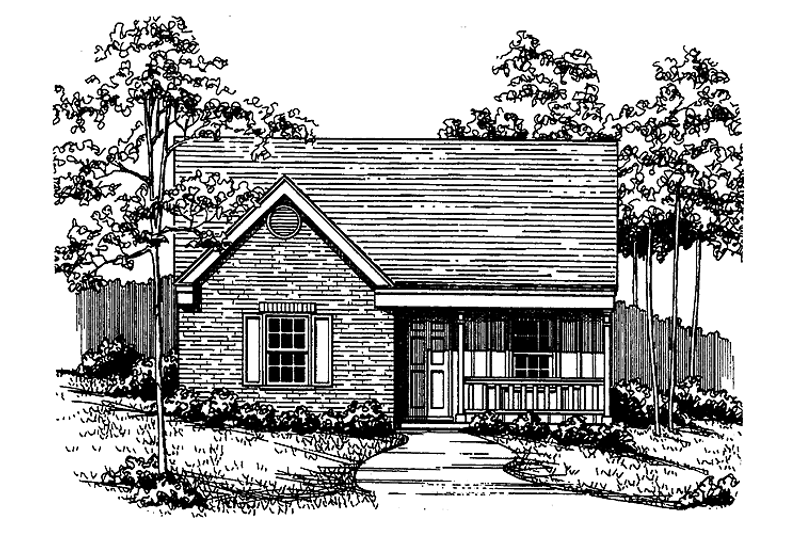 Country Style House Plan - 2 Beds 2 Baths 952 Sq/Ft Plan #30-240