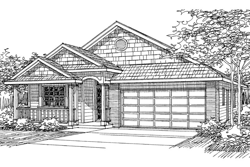 House Plan Design - Exterior - Other Elevation for Traditional House Plan #124-375 - 3 bed, 2 bath
