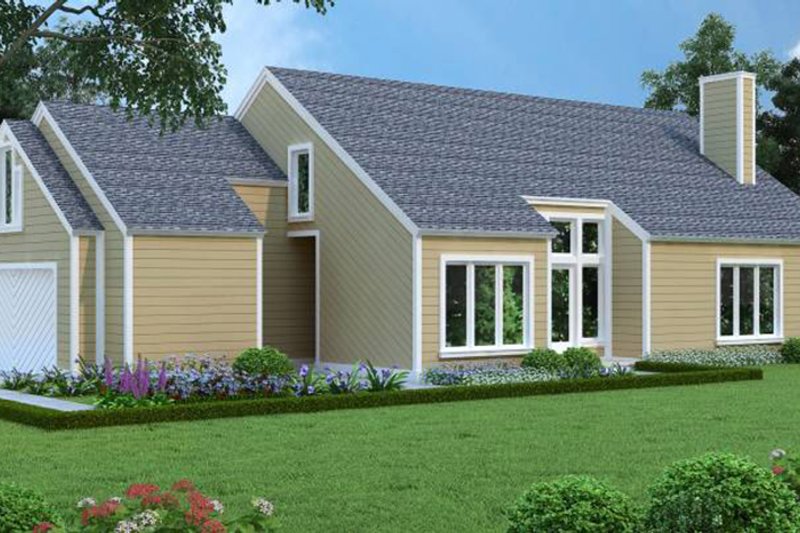 Home Plan - Exterior - Front Elevation 4 for Traditional House Plan #45-473 - 3 bed, 2.5 bath