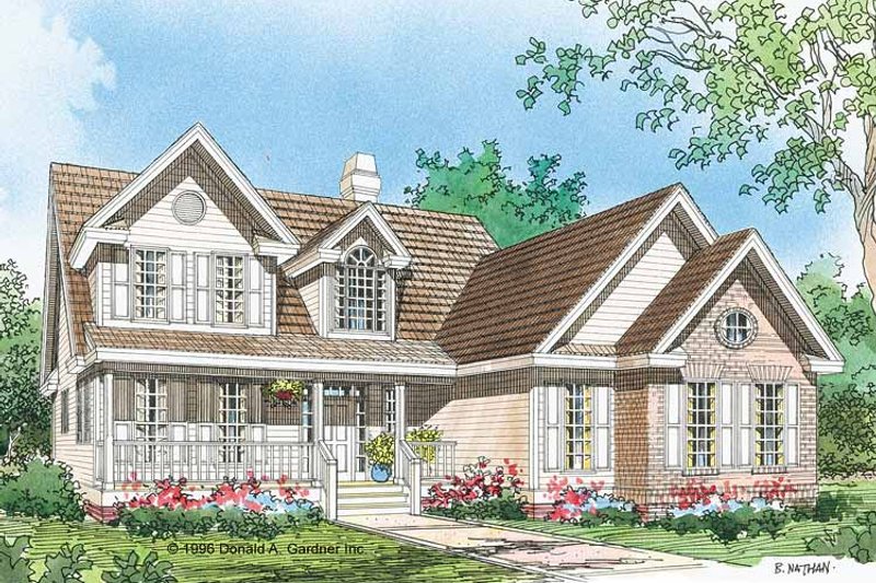 Home Plan - Country Exterior - Front Elevation Plan #929-461
