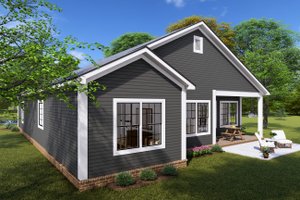 Exterior - Rear Elevation for Cottage House Plan #513-2240 - 3 bed, 2 bath