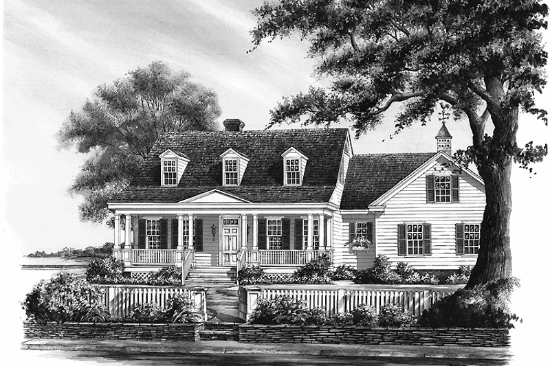 Dream House Plan - Exterior - Front Elevation 1 for Traditional House Plan #137-322 - 3 bed, 2.5 bath