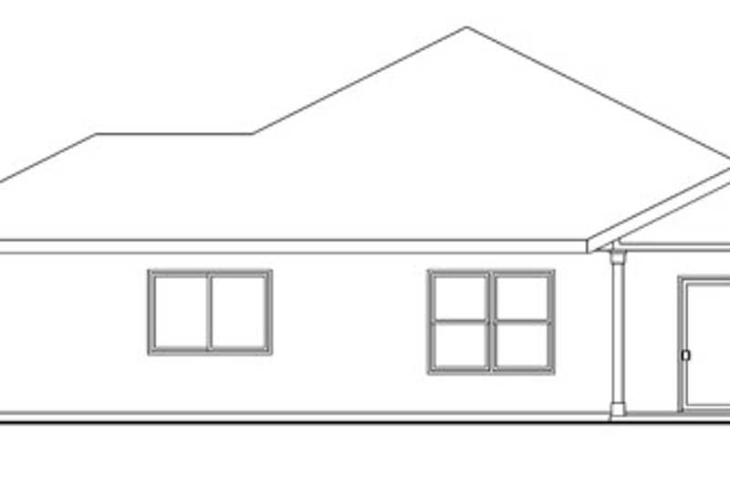 House Plan Design - Exterior - Rear Elevation for Craftsman House Plan #124-776 - 3 bed, 2 bath