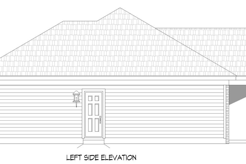 House Blueprint - Exterior - Other Elevation for Traditional House Plan #932-541 - 3 bed, 2 bath