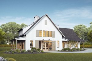 Barndominium Exterior - Front Elevation Plan #1114-56