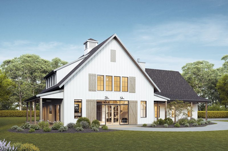 Barndominium Style House Plan - 4 Beds 3 Baths 3196 Sq/Ft Plan #1114-56
