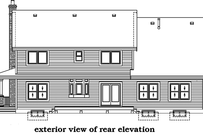 Home Plan - Exterior - Rear Elevation for Victorian House Plan #47-896 - 4 bed, 2.5 bath