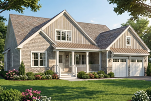 Home Plan - Exterior - Front Elevation for Farmhouse House Plan #923-494 - 3 bed, 2.5 bath