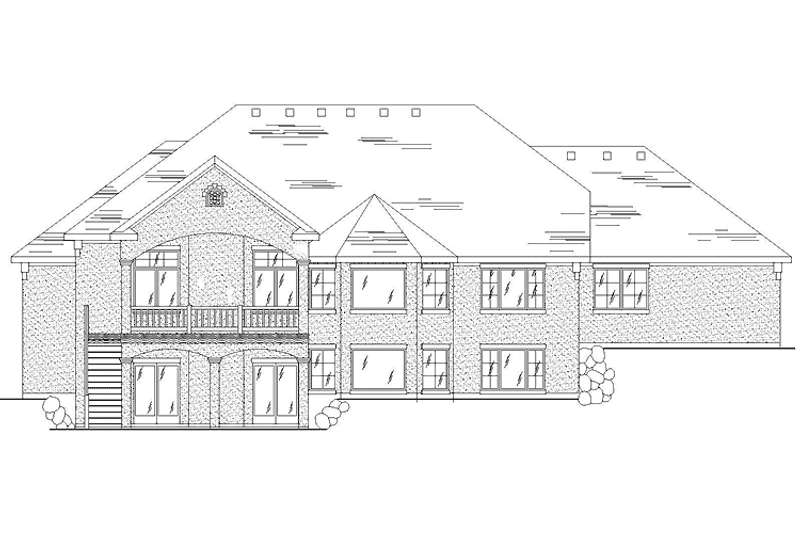 Home Plan - Exterior - Rear Elevation for Country House Plan #945-135 - 3 bed, 2.5 bath