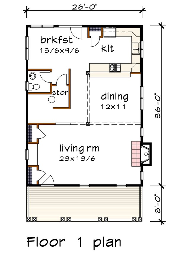 Dream House Plan - Country Floor Plan - Main Floor Plan #79-354
