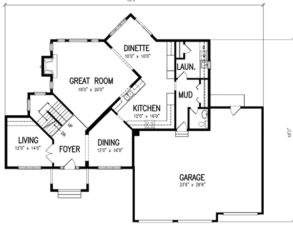 Dream House Plan - European Floor Plan - Main Floor Plan #320-1462