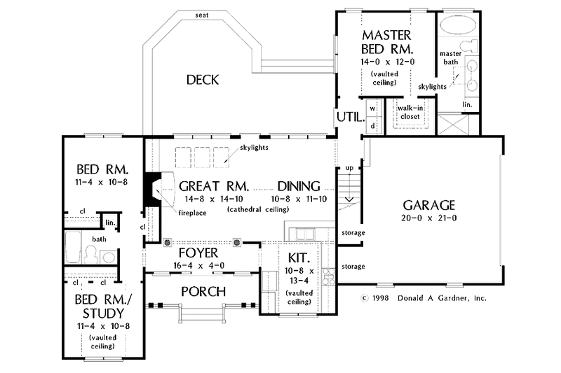 Home Plan - Floor Plan - Main Floor for Country House Plan #929-310 - 3 bed, 2 bath
