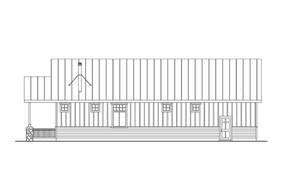 Exterior - Other Elevation for Craftsman House Plan #124-1429 - 1 bed, 1 bath
