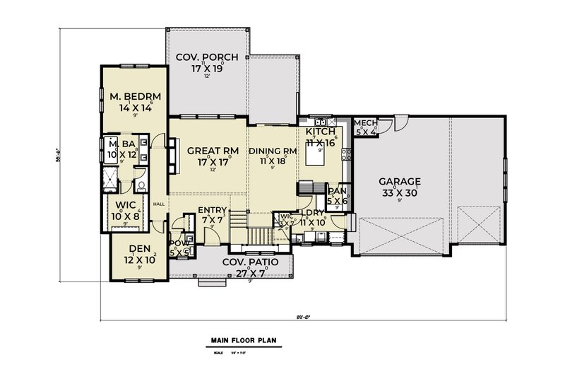 Farmhouse Style House Plan - 3 Beds 2.5 Baths 2787 Sq/Ft Plan #1070-167 ...