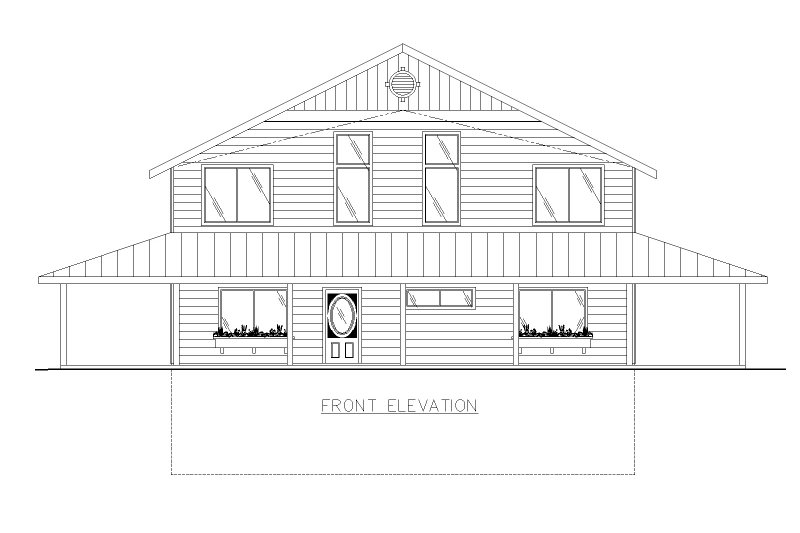 Home Plan - Exterior - Front Elevation 3 for Farmhouse House Plan #117-1061 - 3 bed, 3 bath