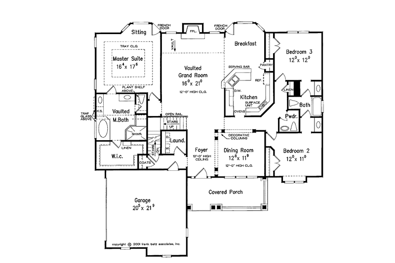 Home Plan - Floor Plan - Main Floor for Country House Plan #927-833 - 3 bed, 2.5 bath