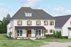 Country Exterior - Front Elevation Plan #1081-45