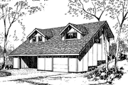 Contemporary Style House Plan - 2 Beds 1 Baths 840 Sq/Ft Plan #60-680 