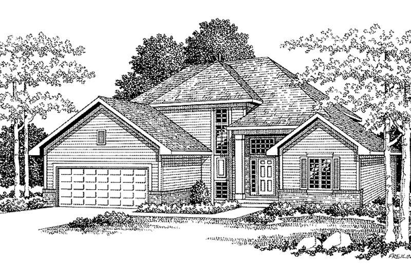 Home Plan - Traditional Exterior - Front Elevation Plan #70-1357