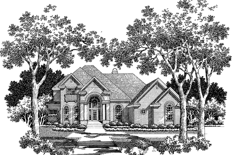 Home Plan - Exterior - Front Elevation 3 for Traditional House Plan #952-235 - 4 bed, 3.5 bath