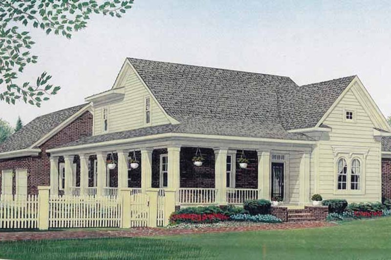 Dream House Plan - Country Exterior - Front Elevation Plan #306-133
