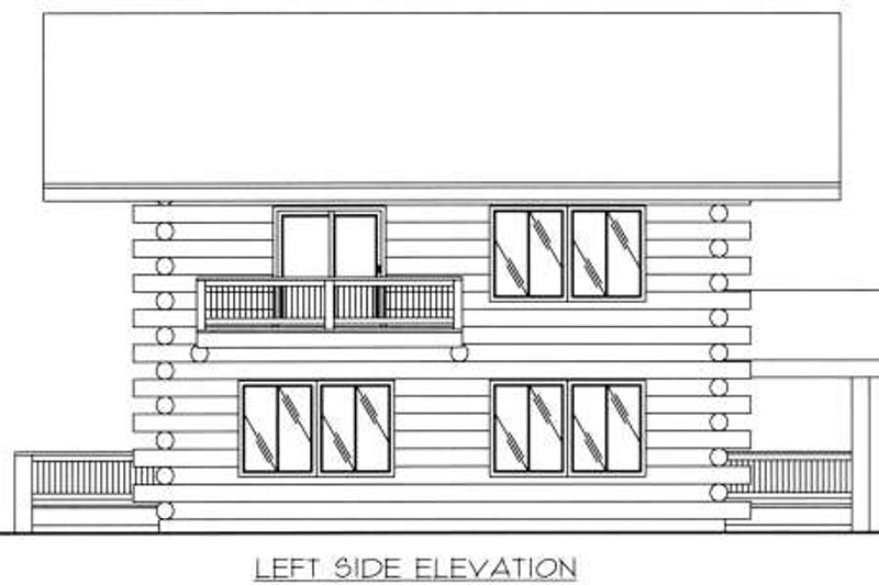Dream House Plan - Exterior - Other Elevation 1 for Log House Plan #117-552 - 2 bed, 2 bath